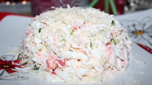 Диетическая карточка «Салат из курицы и крабов» участников 3-го сезона специального проекта «Я худею!» телеканала НТВ Диетическая карточка «Салат из курицы и крабов» участников 3-го сезона специального проекта «Я худею!» телеканала НТВ