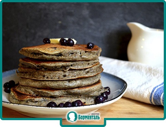 Диетическая карточка «Черничные блины» участников 3-го сезона специального проекта «Я худею!» телеканала НТВ Диетическая карточка «Черничные блины» участников 3-го сезона специального проекта «Я худею!» телеканала НТВ