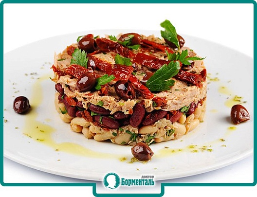 Диетическая карточка «Рыбный салат с яблоками и фасолью» участников 3-го сезона специального проекта «Я худею!» телеканала НТВ Диетическая карточка «Рыбный салат с яблоками и фасолью» участников 3-го сезона специального проекта «Я худею!» телеканала НТВ