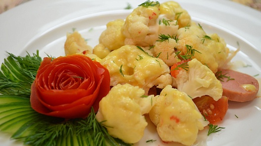 Диетическая карточка «Цветная капуста под сыром» участников 3-го сезона специального проекта «Я худею!» телеканала НТВ Диетическая карточка «Цветная капуста под сыром» участников 3-го сезона специального проекта «Я худею!» телеканала НТВ