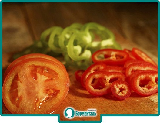 Диетическая карточка «Лёгкий салат из болгарского перца и помидоров» участников 3-го сезона специального проекта «Я худею!» телеканала НТВ Диетическая карточка «Лёгкий салат из болгарского перца и помидоров» участников 3-го сезона специального проекта «Я худею!» телеканала НТВ