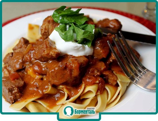 Диетическая карточка «Гуляш с яблоками» участников 3-го сезона специального проекта «Я худею!» телеканала НТВ Диетическая карточка «Гуляш с яблоками» участников 3-го сезона специального проекта «Я худею!» телеканала НТВ